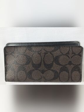 Coach Vintage signature monogram checkbook
